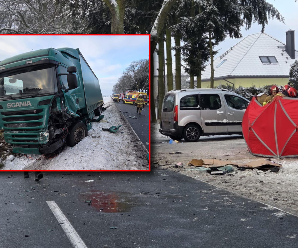 Tragiczny wypadek pod Chodzieżą. Nie żyje 43-letnia kobieta, dwoje dzieci w szpitalu!
