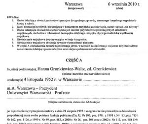 Oświadczenie