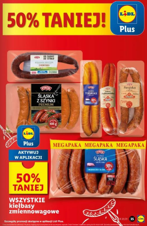 Kiełbasa za pół ceny