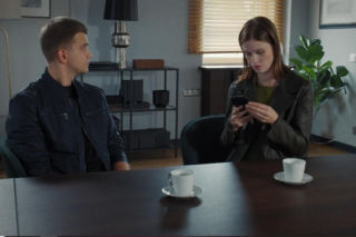 M jak miłość odc. 1916. Majka (Matylda Giegżno), Mateusz (Rafał Kowalski)