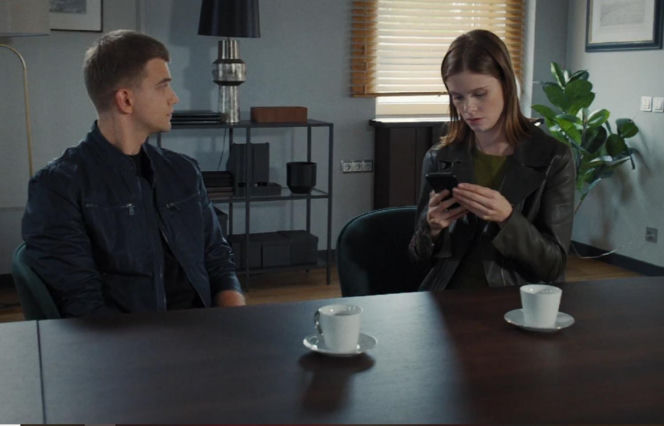 M jak miłość odc. 1916. Majka (Matylda Giegżno), Mateusz (Rafał Kowalski)