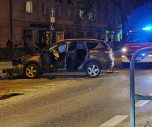 Wypadek na Plantach - Jedna osoba zabrana do szpitala