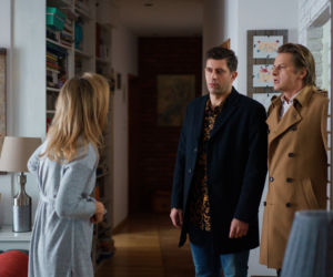 Przyjaciółki 17 odc. 198. Inga (Małgorzata Socha), Andrzej (Adam Adamonis), Robert (Krzysztof Wieszczek)