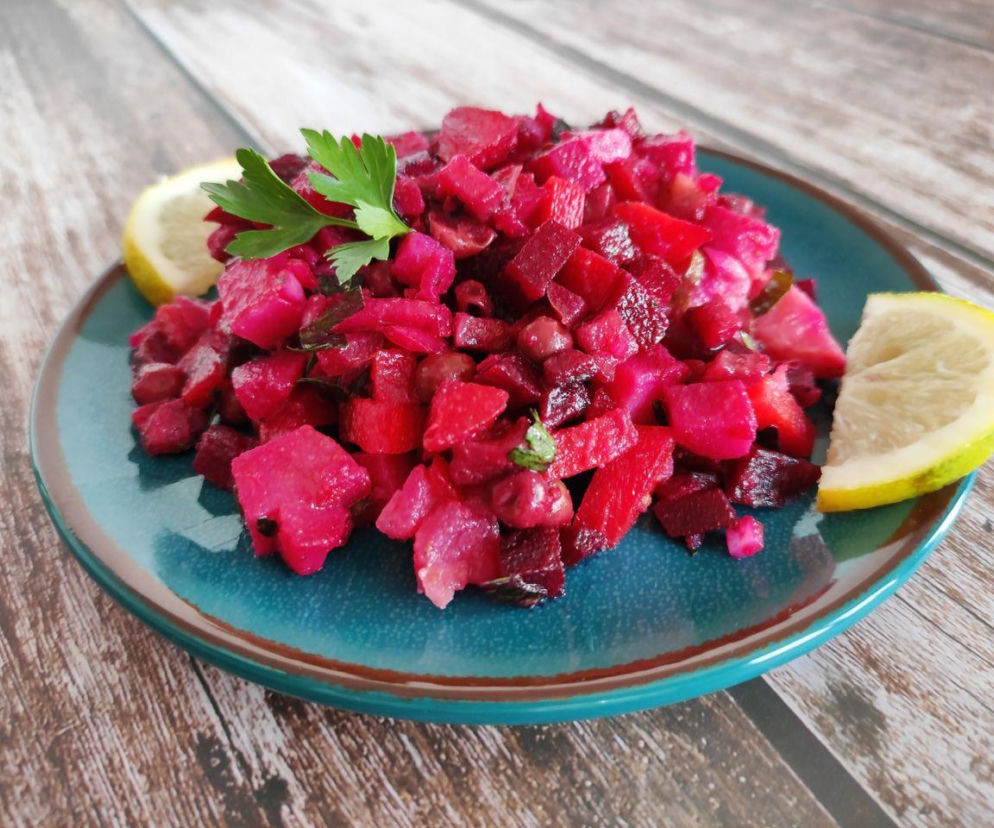 surówka z buraków i gruszek