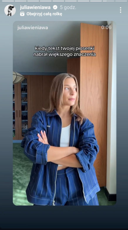 Julia Wieniawa reaguje na słowa Rozbickiego. Wymowne nagranie