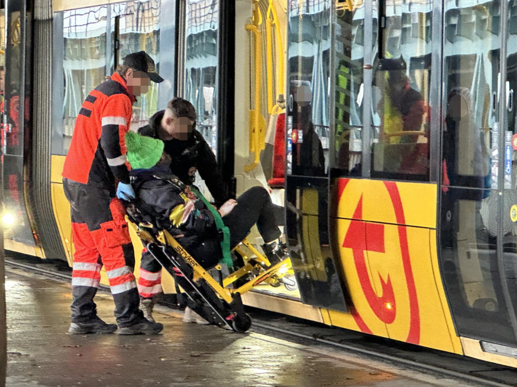Zderzenie tramwajów na Moście Gdańskim w Warszawie