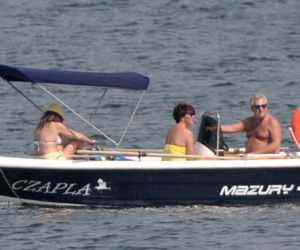 Kwaśniewscy prężą się do słońca
