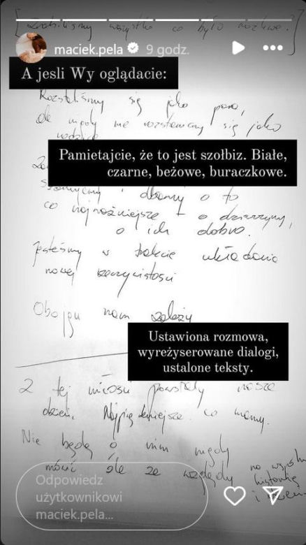 Maciej Pela zareagował na wywiad Agnieszki Kaczorowskiej. Mocne słowa