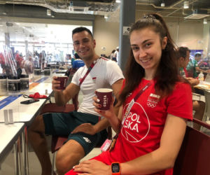 Stołówka w wiosce Olimpijskiej w Tokio