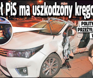 Poseł PiS ma uszkodzony kręgosłup