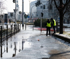 Poważna awaria wodociągowa. Zalane centrum Wrocławia