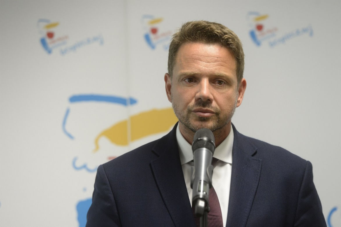 Trzaskowski smutny