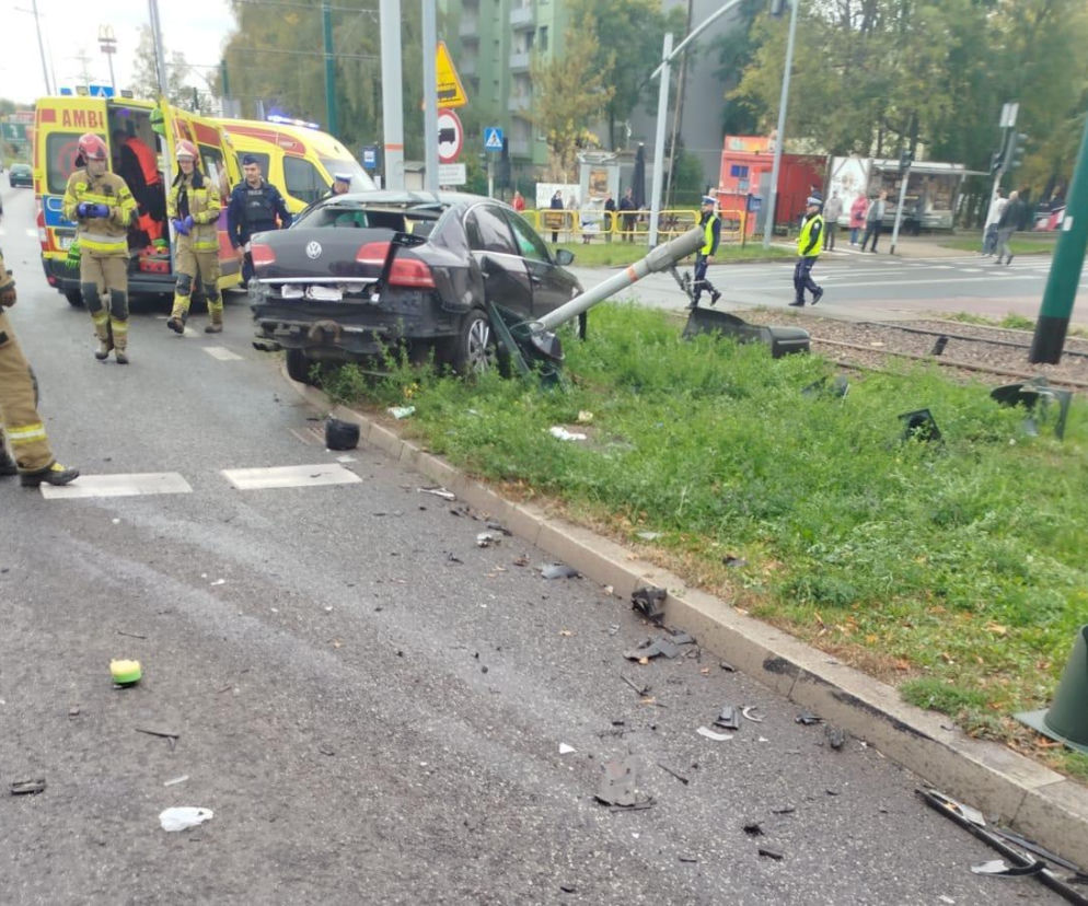 Zderzenie dwóch aut w Bytomiu