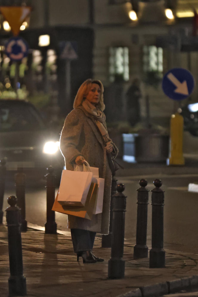 Anna Kalczyńska na zakupach