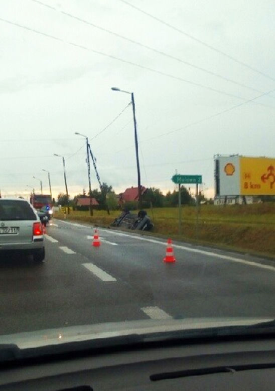 Wypadek na trasie Łańcut-Rzeszów