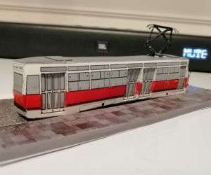 Modele tramwajów stworzone przez pana Michała z Poznania