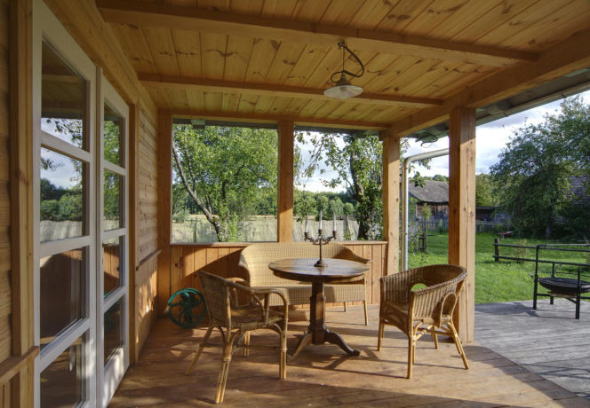 Drewniany dom na Podlasiu