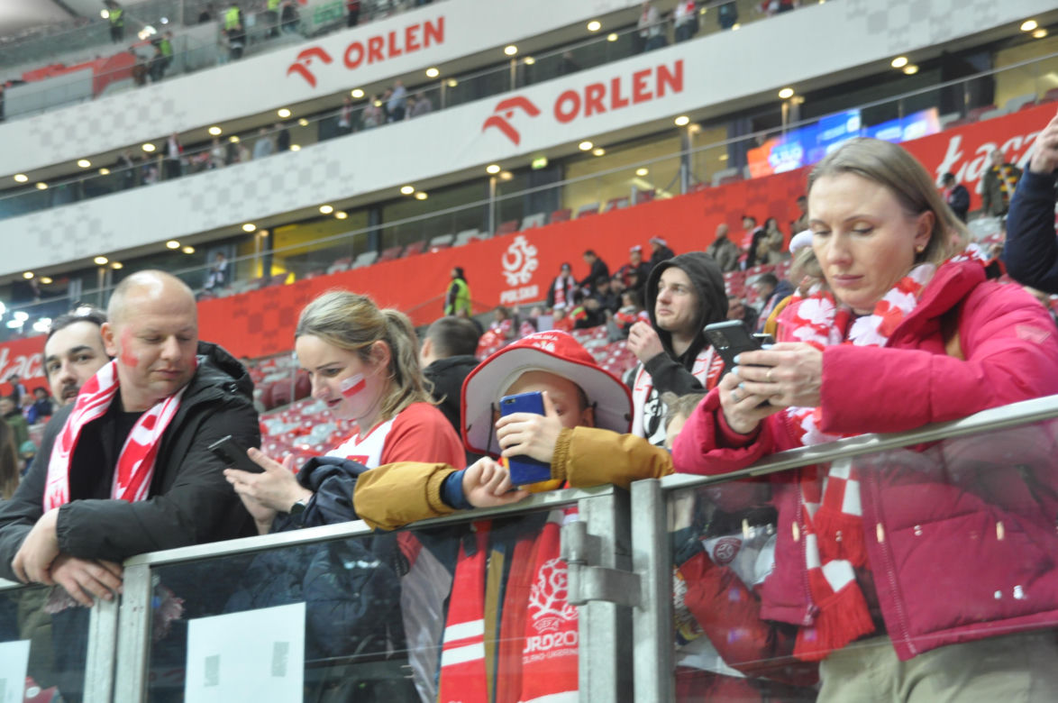 Polska - Litwa na PGE Narodowym. Zdjęcia kibiców