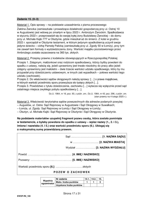 Matura 2025: WOS poziom rozszerzony 13.05.2025. Odpowiedzi, arkusze CKE [Formuła 2015]	