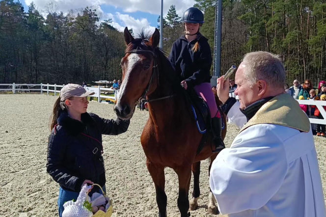 Konna święconka w Szczecinie