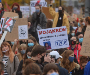 Warszawa. Protesty pod sejmem
