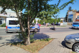 Zderzenie motocyklisty z osobówką na ul. Wojskowej w Siedlcach
