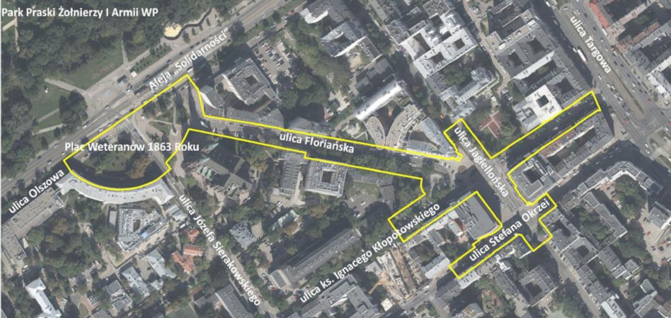 Mapa obszaru przeznaczonego do przebudowy