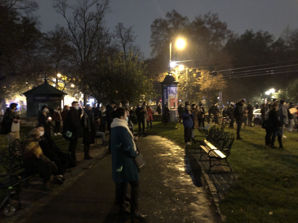 Protest przeciwko kardynałowi Stanisławowi Dziwiszowi w Krakowie