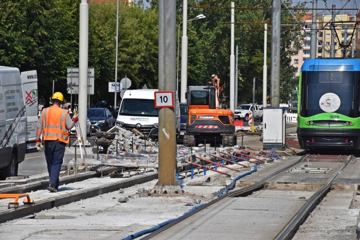 Przebudowa układu drogowego na Międzyodrzu - lipiec 2022