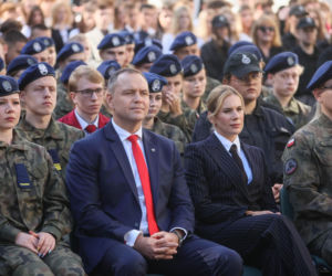 Karol i Marta Nawroccy na rozpoczęciu roku szkolnego