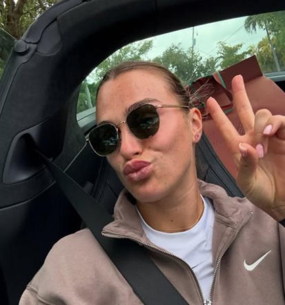 Aryna Sabalenka i jej twarz z bliska
