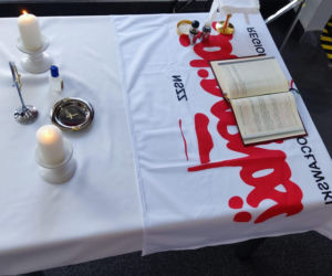 Msza w kopalni Solino