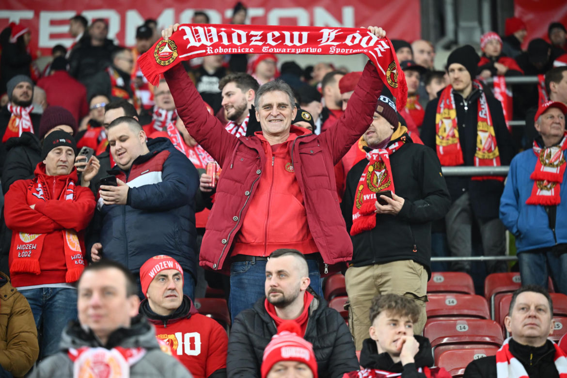 Widzew Łódź - Lech Poznań: Zdjęcia kibiców i zawodników z meczu 24. kolejki PKO BP Ekstraklasy