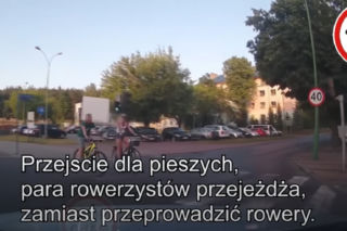 Awantura na przejściu dla pieszych w Mielcu! Mam zielone, to jadę. Internauci bezlitośni dla rowerzystów