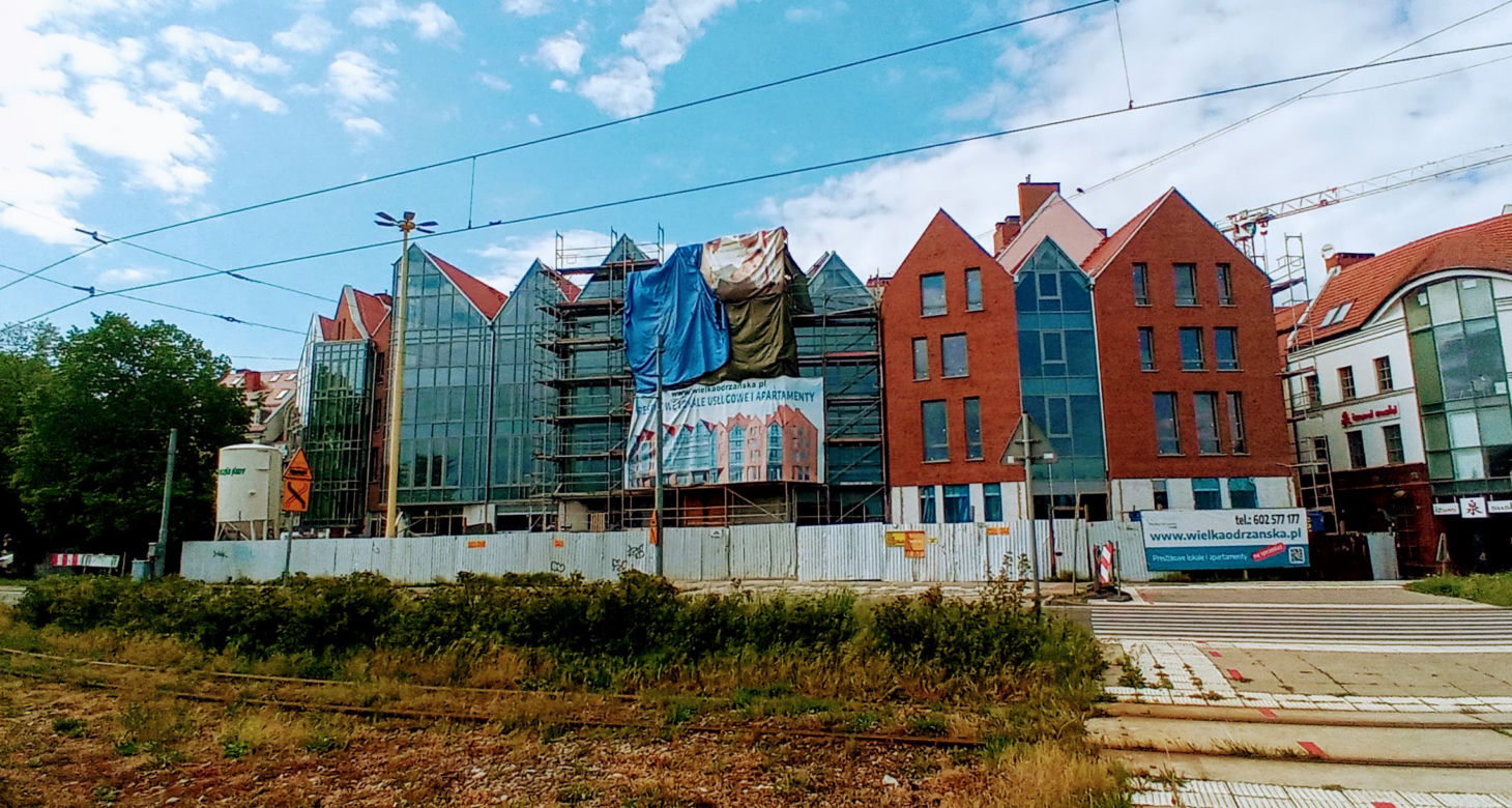 Nowy kwartał kamienic na Podzamczu - maj 2020