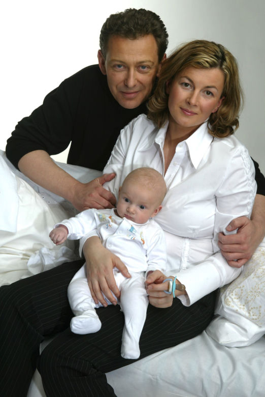 JACEK BORKOWSKI Z ŻONĄ MAGDALENĄ GOTOWIECKĄ I SYNEM JACKIEM  