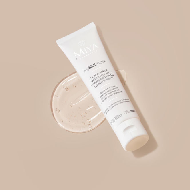 mySILKmask Maska-kokon wzmacniająca barierę ochronną z prebiotykiem, MIYA Cosmetics, cena: 39,99 zł/60ml