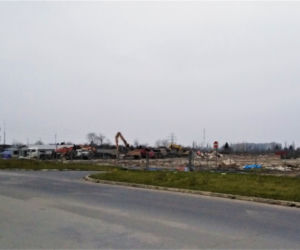 Prace wyburzeniowe w miejscu przyszłego sklepu IKEA w Szczecinie