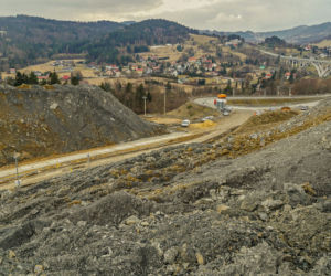 Drążenie tuneli na budowie S1 pomiędzy Milówką a Przybędzą