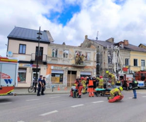Wypadek przy remoncie kamienicy w Łosicach