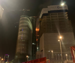 Gigantyczny pożar w centrum Warszawy