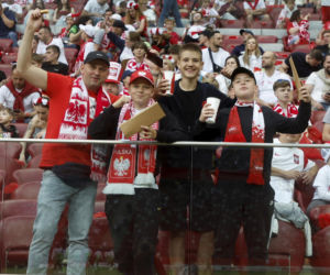 Kibice na meczu Polska-Nigeria