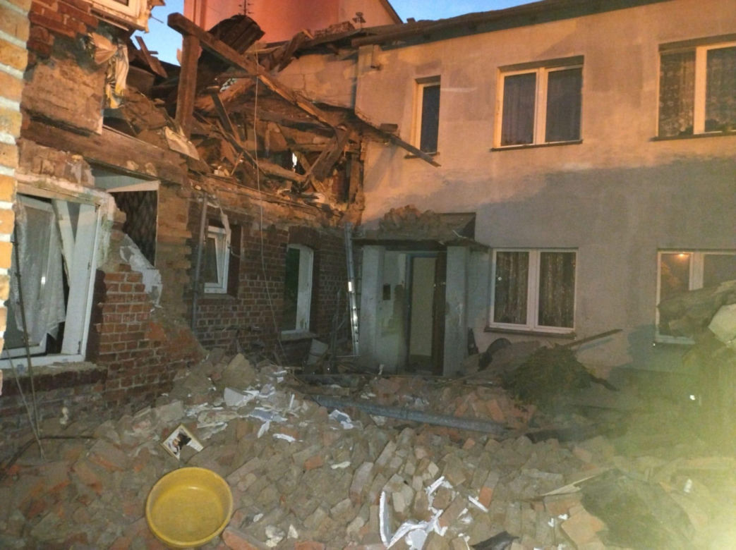 Wybuch gazu w Chełmży. Zdjęcia z akcji strażaków