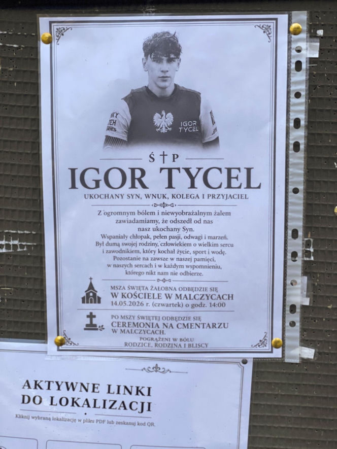 Śmierć 18-letniego mistrza Polski. Igor Tycel zginął w wypadku podczas zawodów