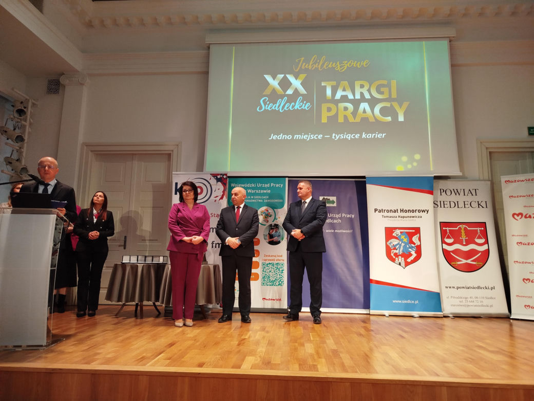 Jubileuszowa uroczystość z okazji 20-lecia Siedleckich Targów Pracy