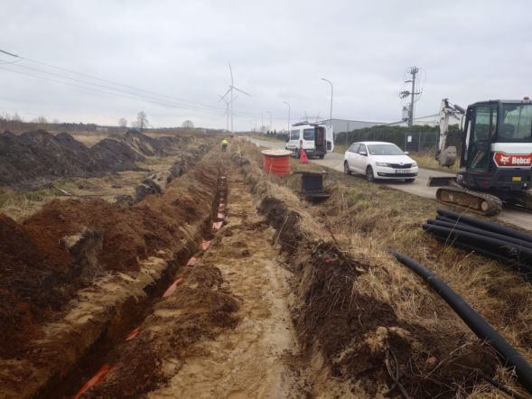 Trwają prace na terenie Strefy Przemysłowej Karlinko