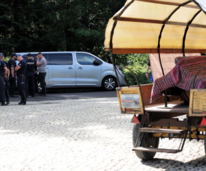 Protest przeciw przewozom konnym do Morskiego Oka