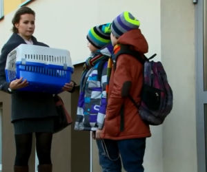 M jak miłość odc. 1132. Maja (Marta Kurzak), Mateusz (Krystian Domagała), Antek (Jakub Jankiewicz)