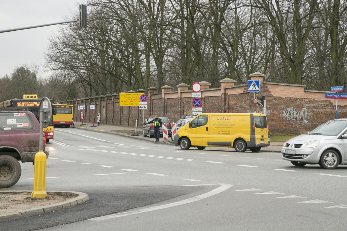 Utrudnienia na Bródnie po zamknięciu Kondratowicza 