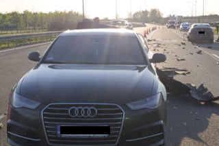Wypadek na ekspresówce. Dwie osoby trafiły do szpitala